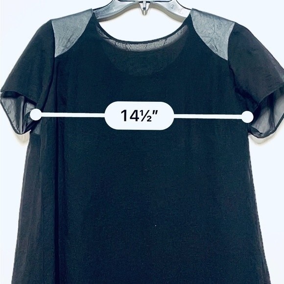 Dress the Population Leather and Chiffon High Low Alondra in Black S - Picture 9 of 16